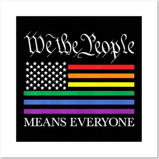 Usa Lgbt Equality We The People Means Everyone Posters and Art